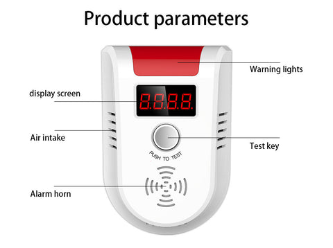 Digital LED Display Gas Detector